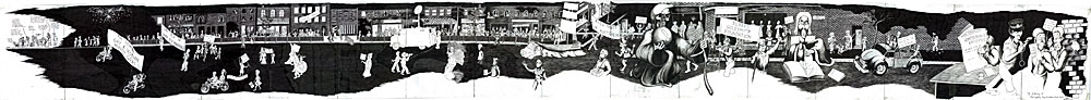 A History of the Sydney Gay & Lesbian Mardi Gras panorama by James Kite